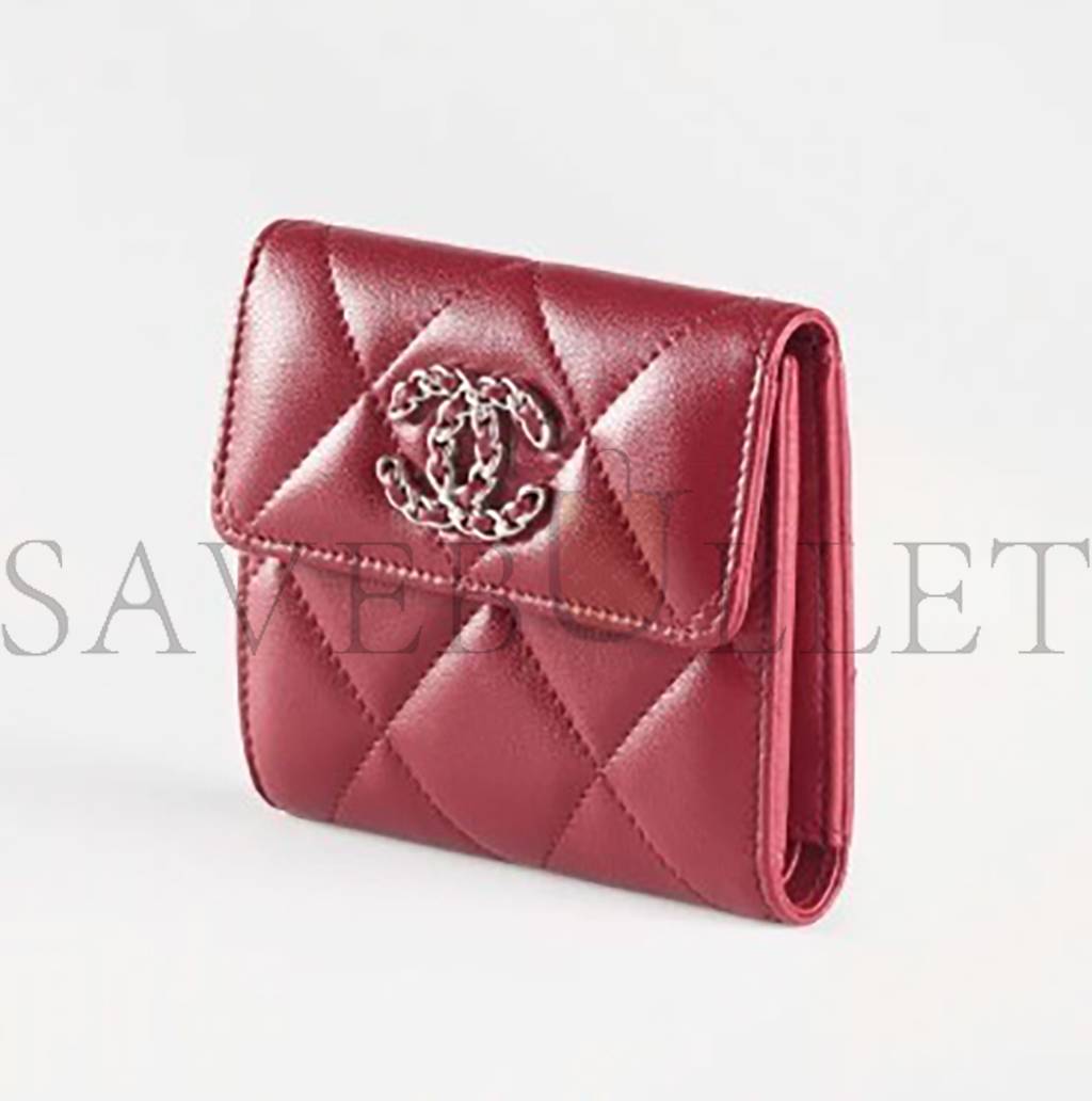 CHANEL 19 SMALL FLAP WALLET AP2809 B07327 NI686 (11.5*10*3cm) CHANEL 19 SMALL FLAP WALLET AP2809 B07327 NI686 (11.5*10*3cm)